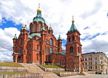 Uspensky Cathedral in Helsinki. clipart