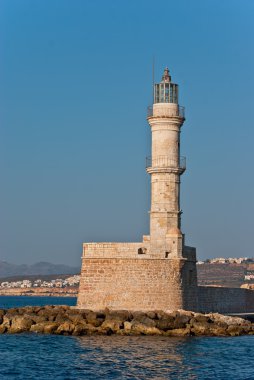 Deniz feneri günbatımı.