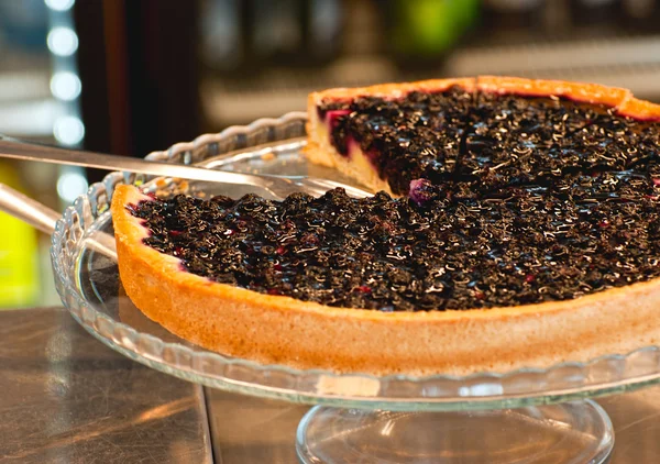 stock image Cake with blueberries.