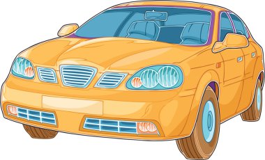 Yellow Car clipart