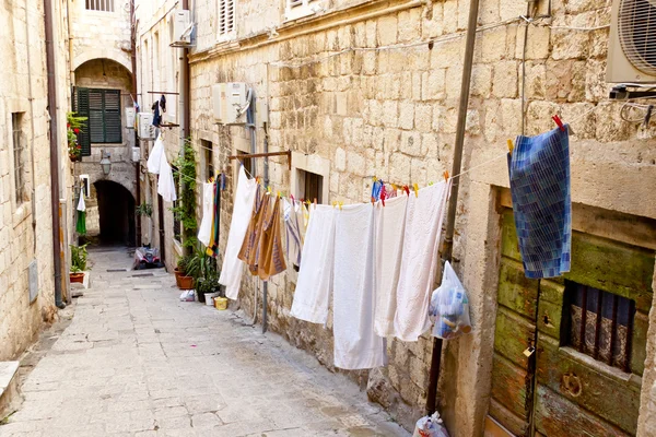 Dubrovnik - strada stretta della città — Foto Stock