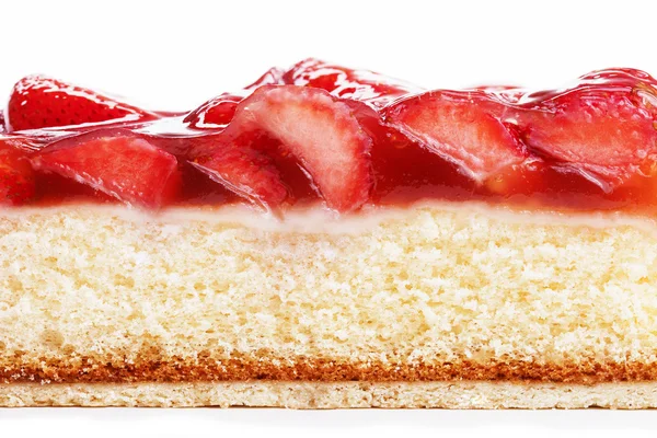 Strawberry cake from side — Stock Photo, Image