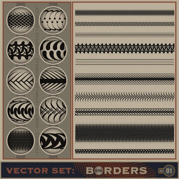 Borders_set_1 — Stock Fotó