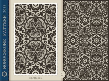 Seamless Pattern-monochrome 1 clipart