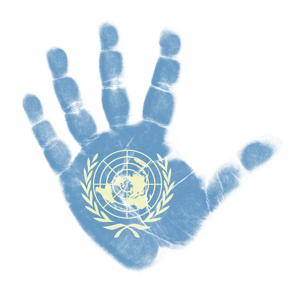 BM bayrağı hurma izole üzerinde beyaz arka plan yazdırma — Stok fotoğraf