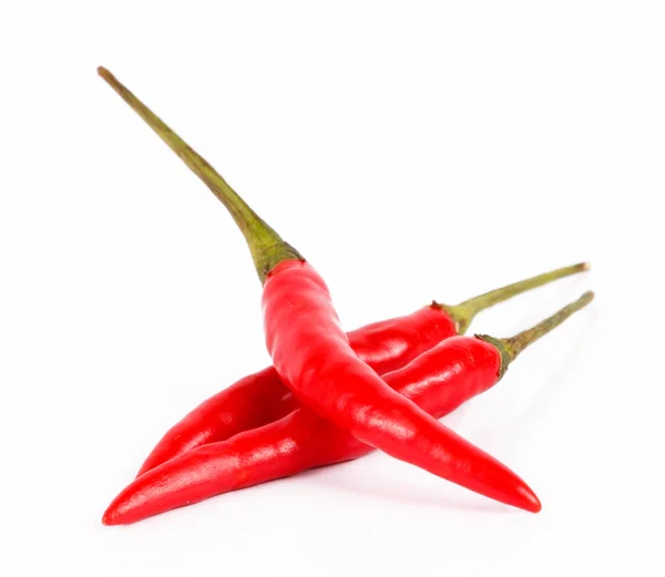 Thailändsk röd chili isolerade — Stockfoto