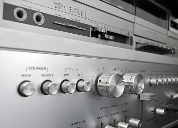 Sistema audio vintage — Foto Stock