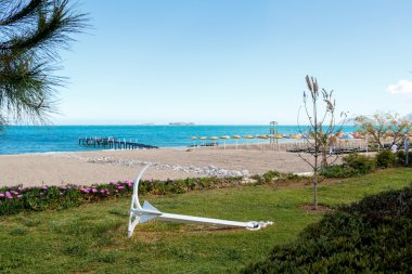 çapa ile boş beach