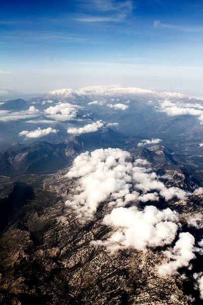Vista das Montanhas do Avião — Fotografia de Stock