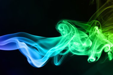 Smoke on black clipart