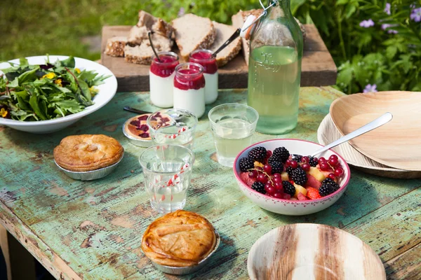 Setarea mesei de picnic — Fotografie, imagine de stoc