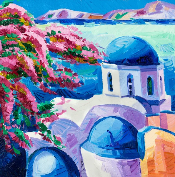 Iglesias de Santorini — Foto de Stock