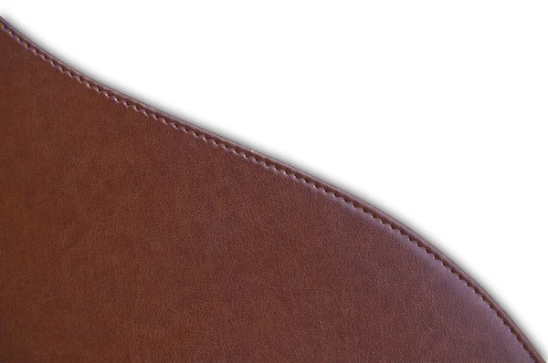 Brown color leather — Stock Photo, Image
