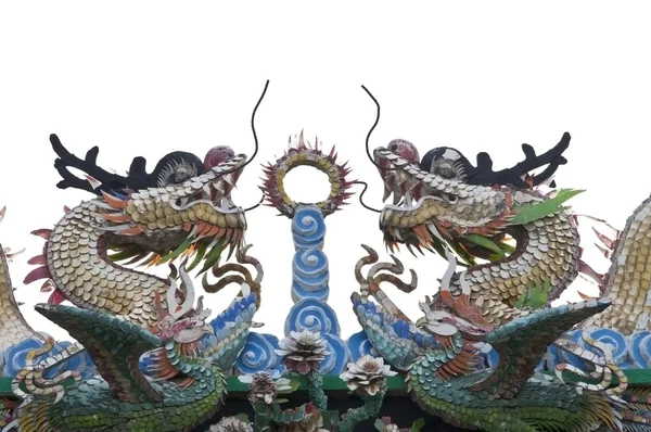 Twin Chinese dragon — Stock Photo, Image