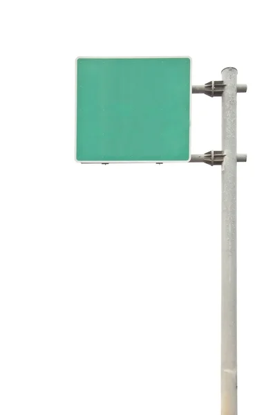 Panneau de signalisation sur fond blanc isoler — Photo