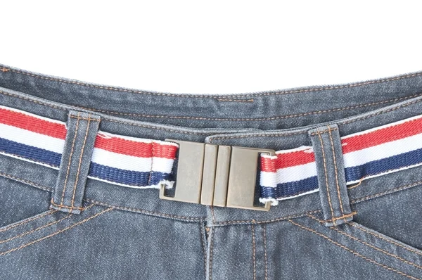 Blue jean in front view — Stock Photo, Image