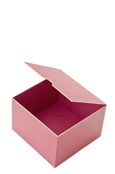 Caixa vazia rosa — Fotografia de Stock