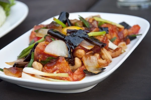 stock image Fried shrimp thai food