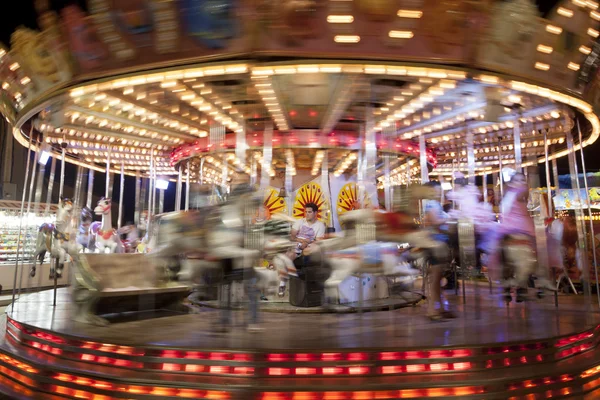 Carousel in funfair — Stock Photo, Image