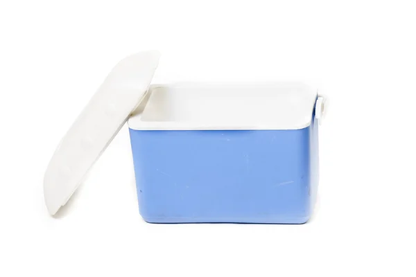 Hordozható hűtőszekrény kék — Stock Fotó