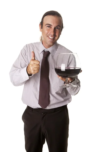 Giant cup of Red Wine — Stock Photo, Image