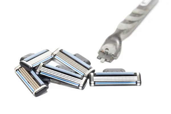 Several razors blade — Stock Photo, Image