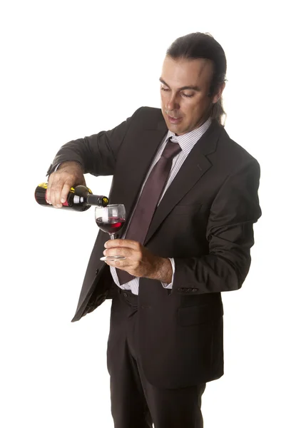 Wijn serving — Stockfoto