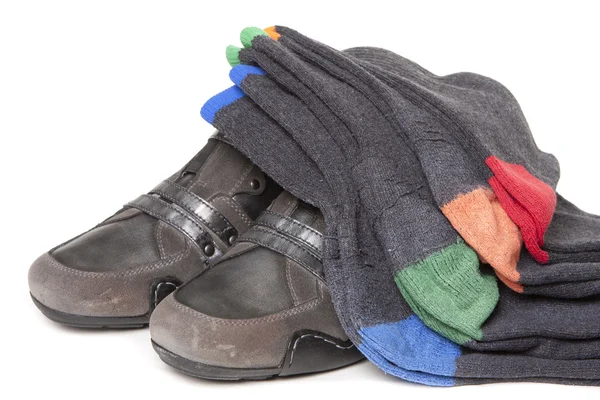 Sokken en schoenen — Stockfoto