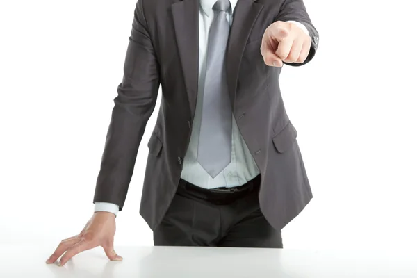 Hand of businessman pointing you — Stock Photo, Image