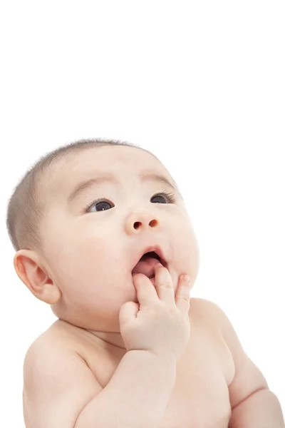 Asian baby looking something — Stock Photo, Image