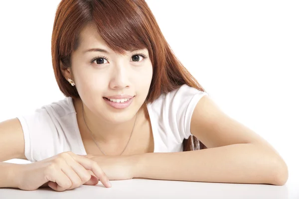 Asijské krásy mladá žena — Stock fotografie