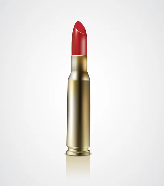 Lipstick bullet — Stock Vector