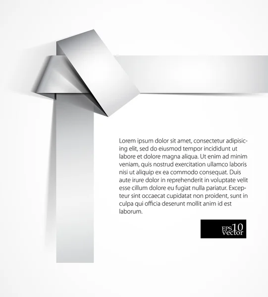 Origami-Hintergrund aus Papierknoten — Stockvektor