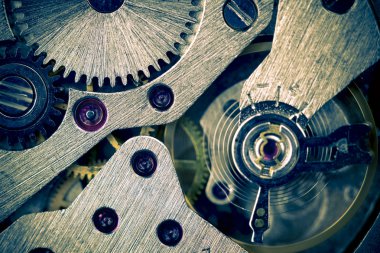 Macro Mechanical Gear Background / split toting clipart