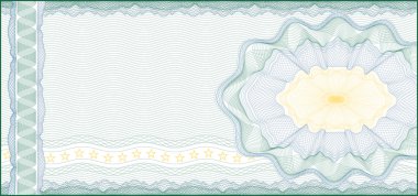 Background for Voucher, Gift Certificate, Coupon or Banknote / clipart