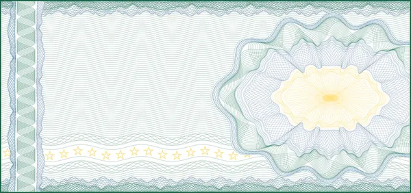 Hintergrund für Gutschein, Gutschein, Gutschein oder Banknote / — Stockvektor