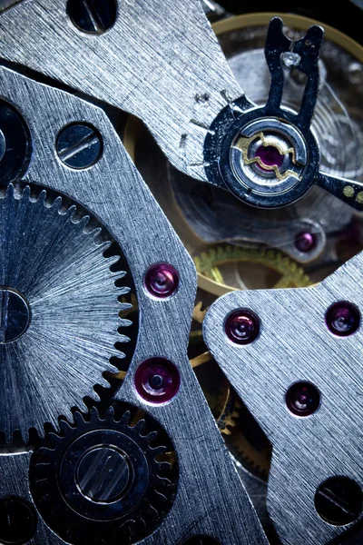 Macro Mechanical Gear / Clockwork Background — Stock Photo, Image