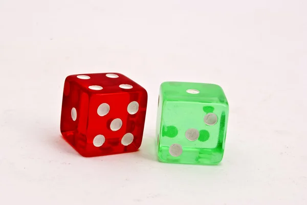 Acrylic dice — Stock Photo, Image