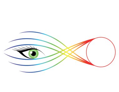 Striking eye illustration. clipart