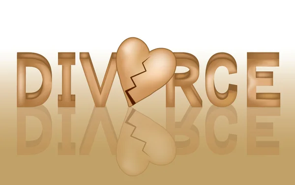 stock vector Divorce banner, vector illustration