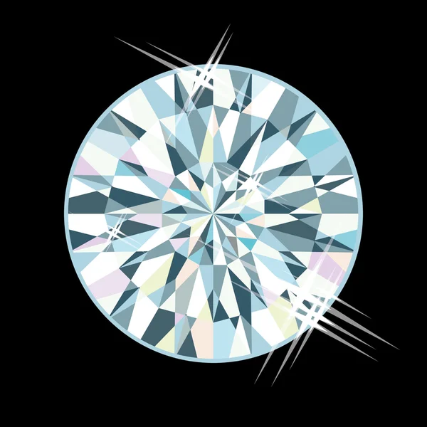 Diamond jewel, vector illustration — Stock Vector