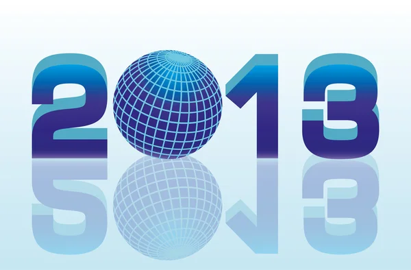 Nowy rok 2013 ze świata. Ilustracja wektorowa — Wektor stockowy
