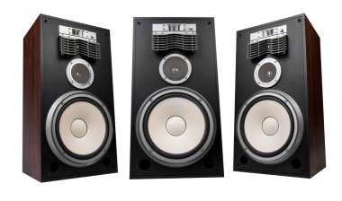 Three speakers clipart