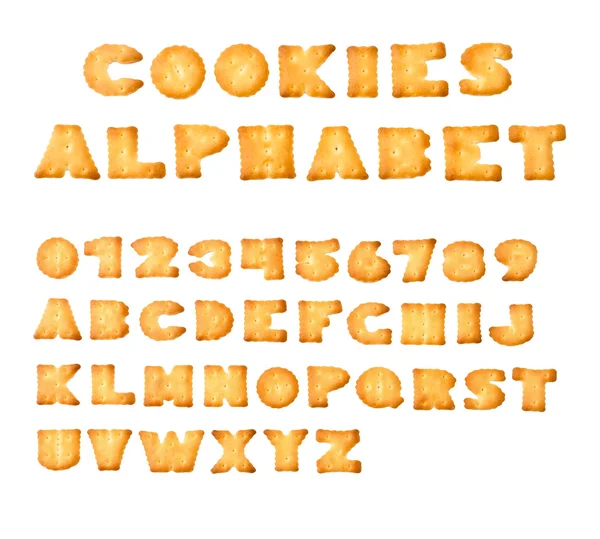 Alfabet ciasteczka — Zdjęcie stockowe