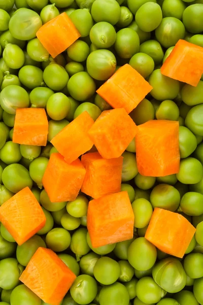 Guisantes y mezcla de zanahoria —  Fotos de Stock