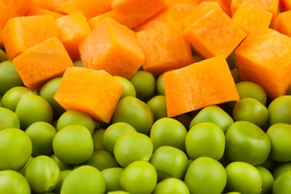 Guisantes y mezcla de zanahoria —  Fotos de Stock
