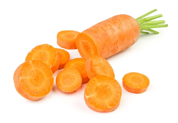 Вырезать морковь — стоковое фото