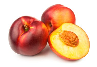 Cut nectarine clipart