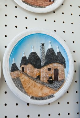 Alberobello souvenirs. clipart