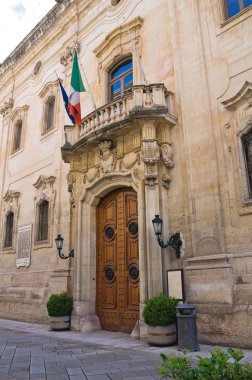 Carafa Palace. Lecce. Puglia. Italy. clipart